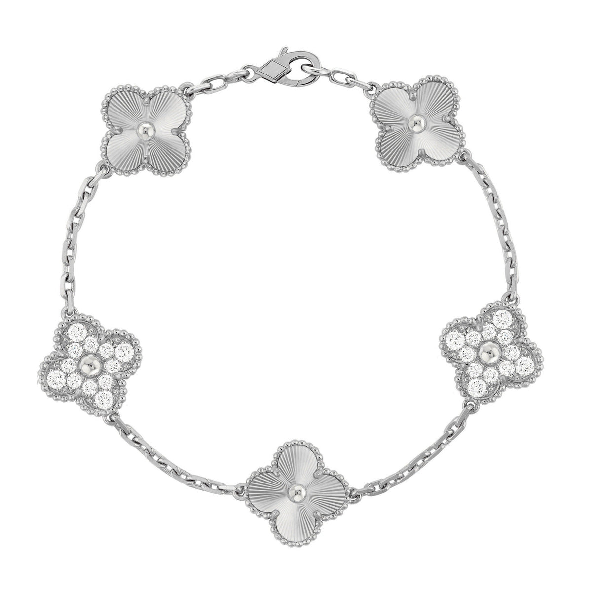 Luxury Clover Silver Bracelet