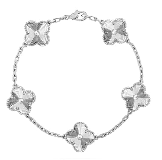 Luxury Clover Silver Bracelet